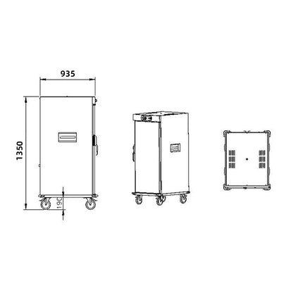 Commercial Electric Insulated Food Warmer Holding Cabinet