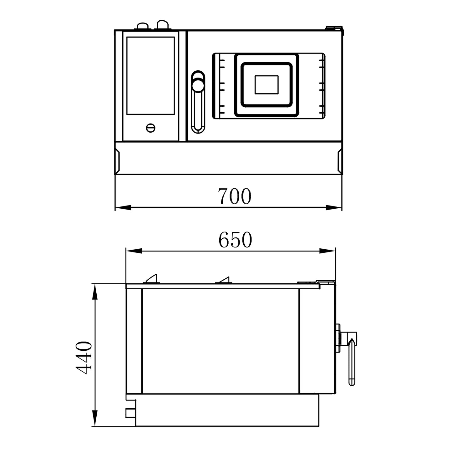 CPVKRY Commercial 2-Tray Stainless Steel Rack Intelligent Electric Universal Steam Oven for Baking for Bakery Use