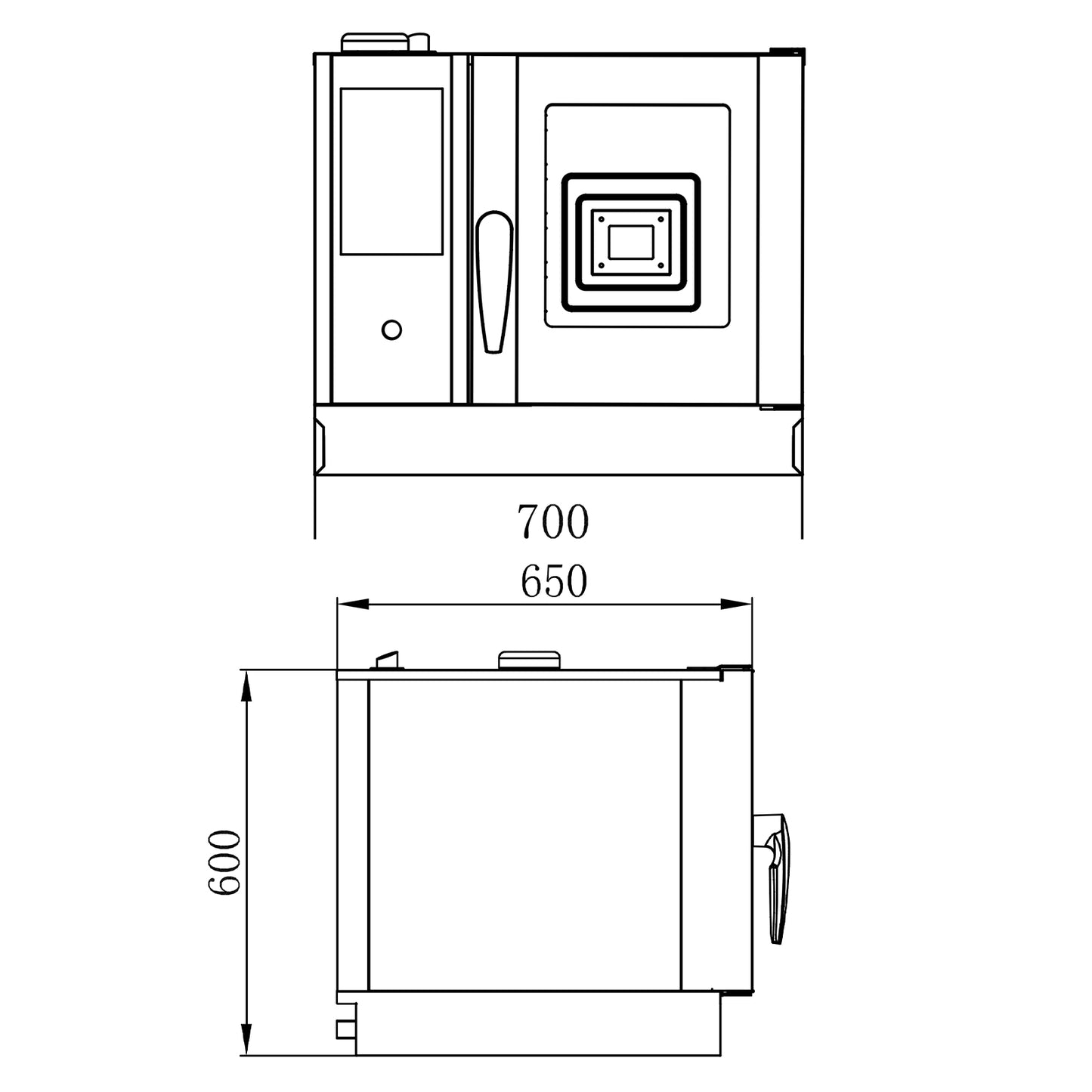 CPVKRY Commercial 4-Tray Stainless Steel Rack Intelligent Electric Universal Steam Oven for Bakery Use Baking Oven