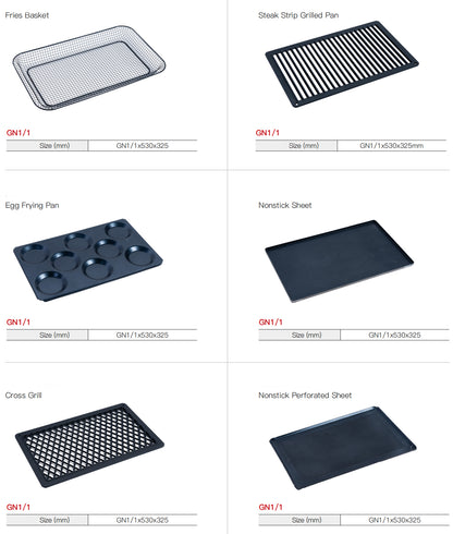 CPVKRY Commercial 2-Tray Stainless Steel Rack Intelligent Electric Universal Steam Oven for Baking for Bakery Use