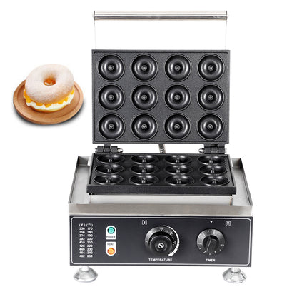 12-Grid Capped Doughnut waffle maker