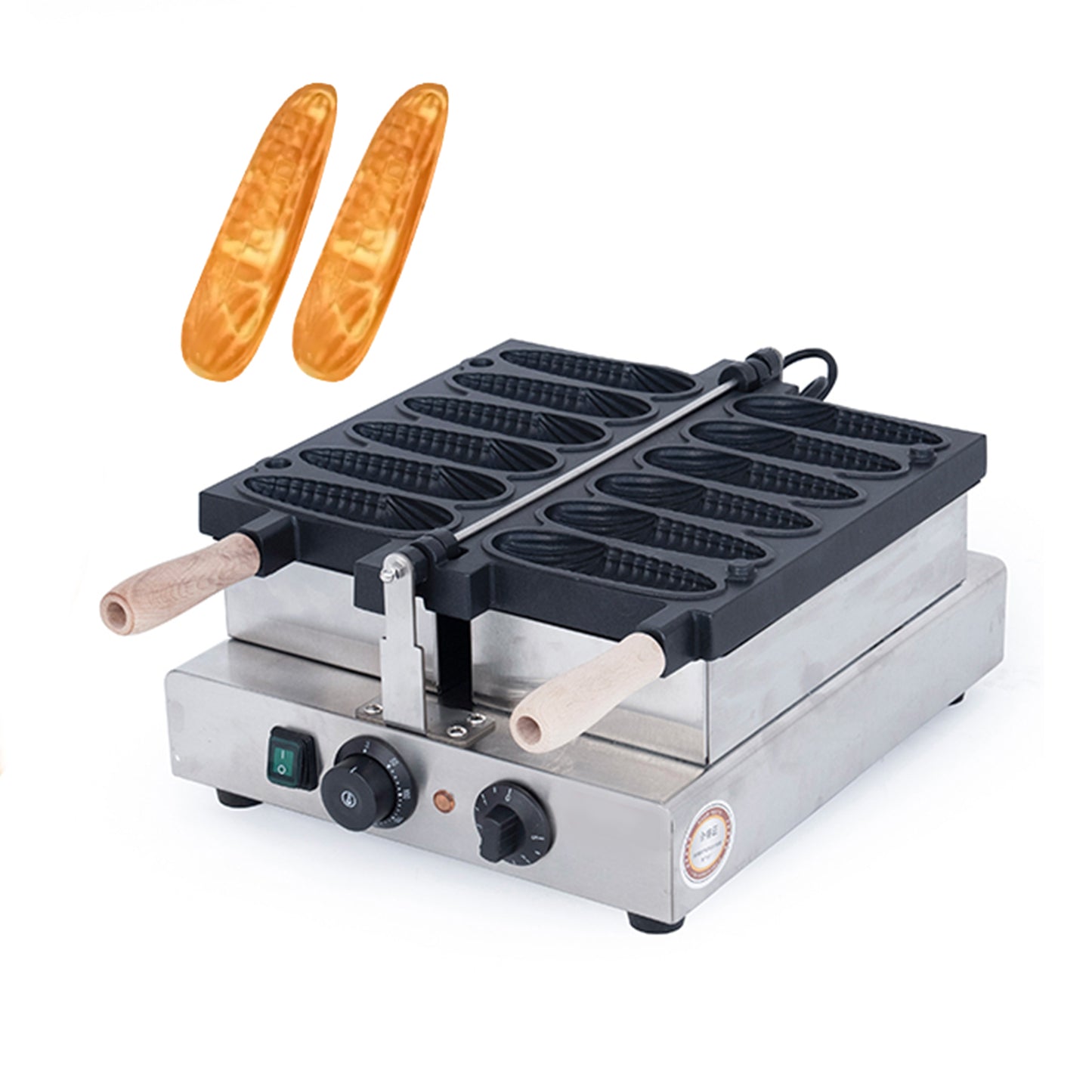 Corn cob waffle maker