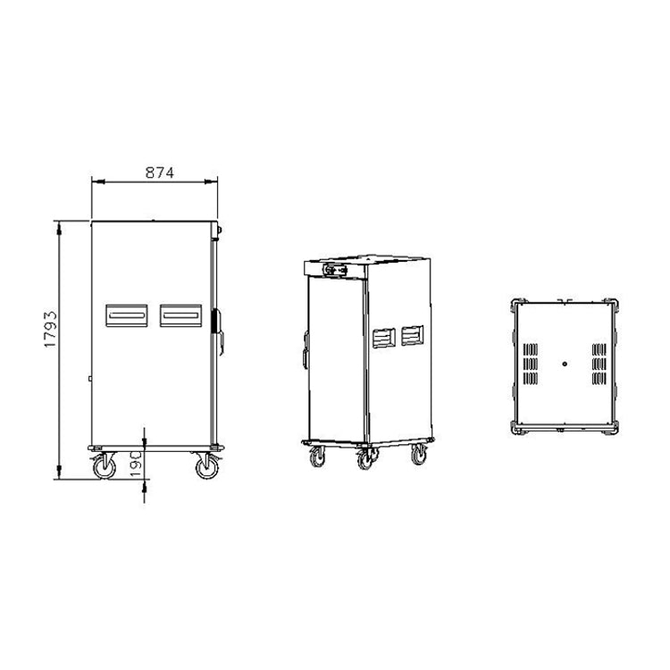 Single door 11 layer Commercial Electric Insulated Food Warmer Holding Cabinet