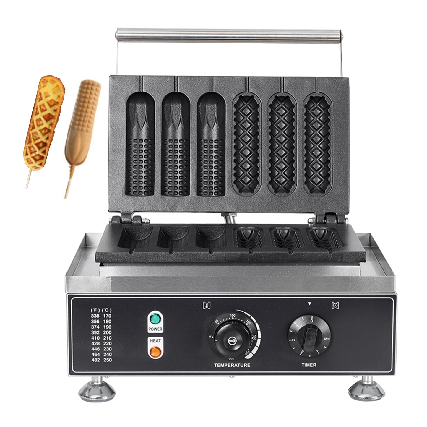 6-grid pressed corn crispy stick waffle maker