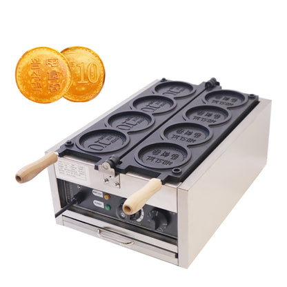 4pcs Korean Commercial Coin Waffle Maker