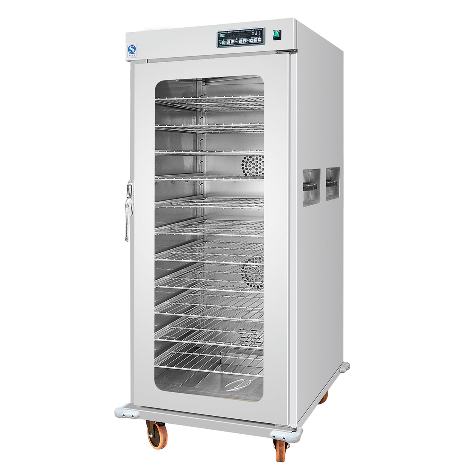 numerical control Explosion proof glass Single door 11 layer Commercial Electric Insulated Food Warmer Holding Cabinet