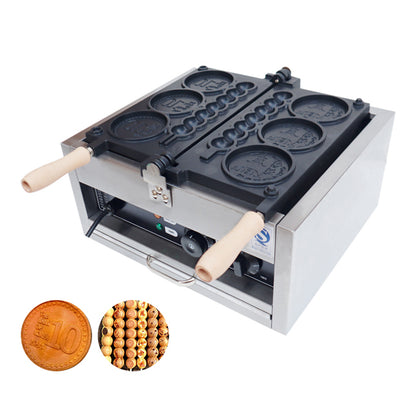 Commercial 2 In 1 Waffle Sticks Maker 10 Yen Coin Waffle Maker