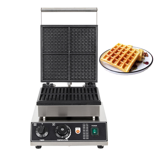 4-grid pressed waffle maker