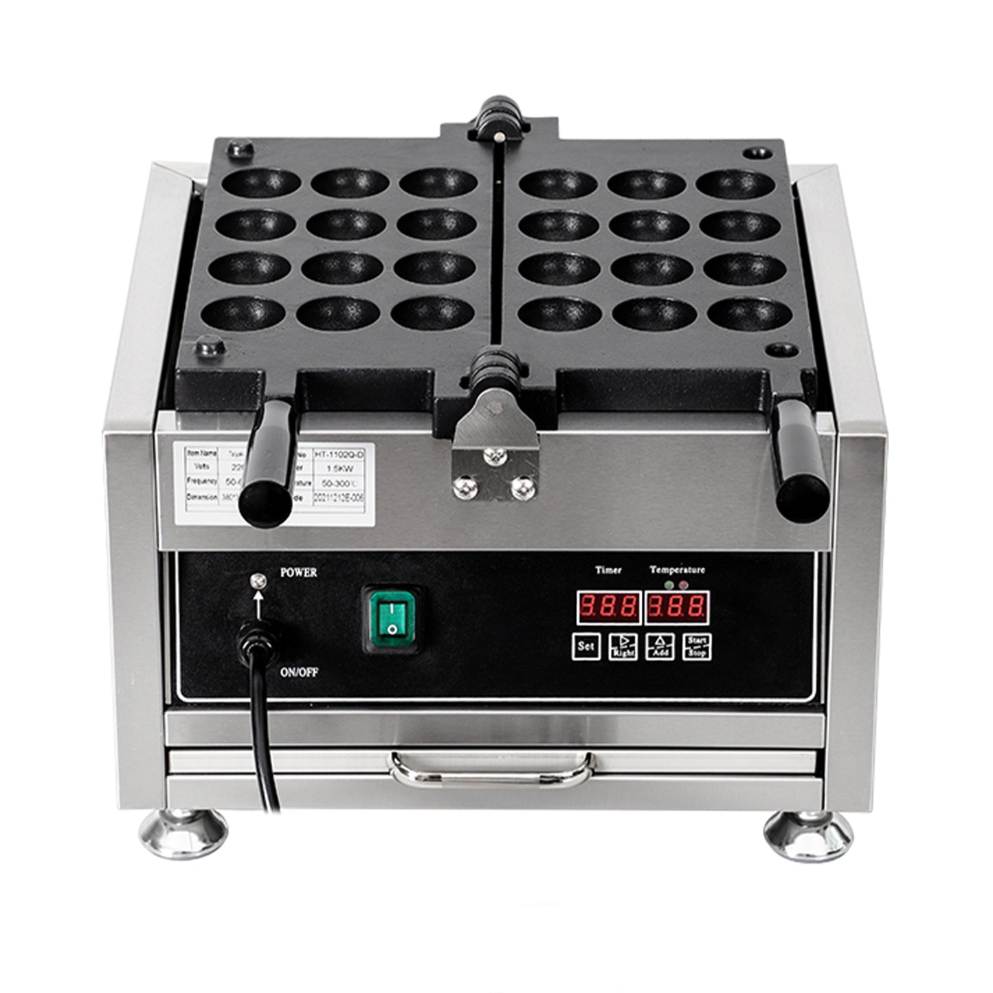 12 grid flipping ball pastry waffle maker