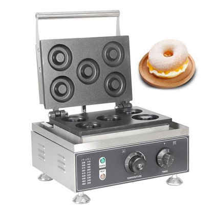 5-Grid Capped Doughnut waffle maker