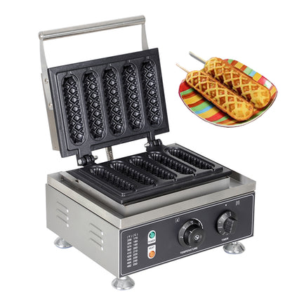 5-grid pressed crispy stick waffle maker