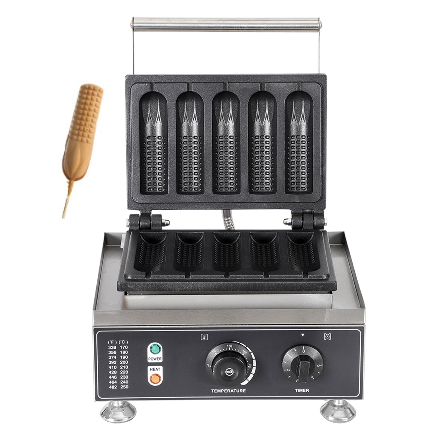 5-grid pressed corn cob waffle maker