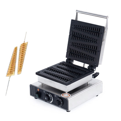 4-grid pressed pine stick waffle maker