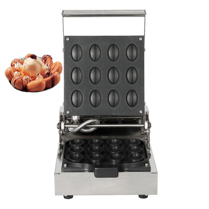 Mirror covered 12 grid coffee bean waffle maker