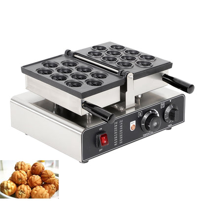 10 grid flipping veneer walnut waffle maker