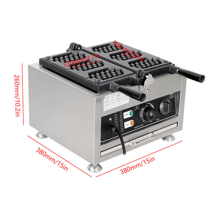 3-grid flipping honeycomb waffle maker