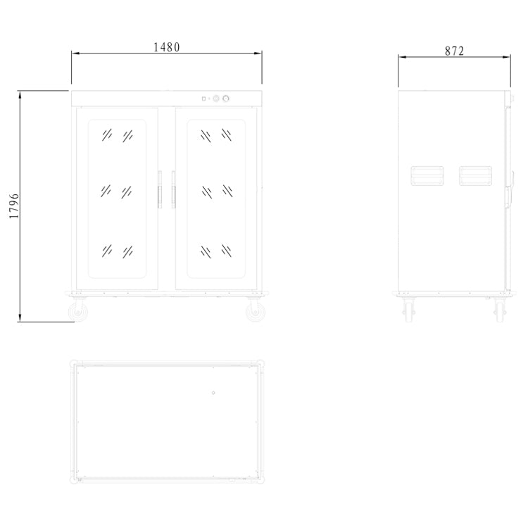 Double door 22 layer Commercial Electric Insulated Food Warmer Holding Cabinet