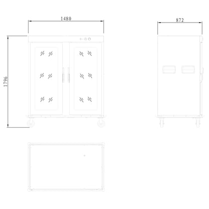 Double door 22 layer Commercial Electric Insulated Food Warmer Holding Cabinet