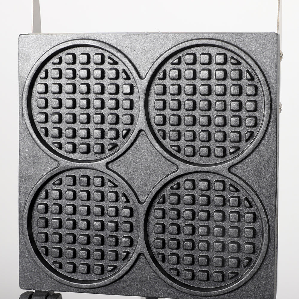 4-grid pressed round waffle maker