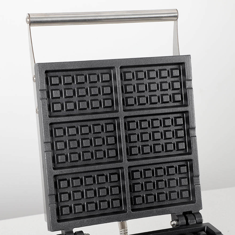 6-grid square pressed waffle maker