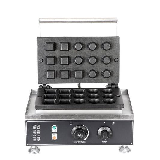 15 grid mini small grid waffle maker with capping