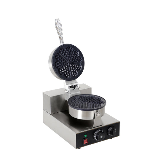 Single head 5-heart waffle maker