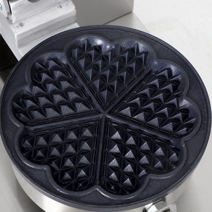 Single head 5-heart waffle maker