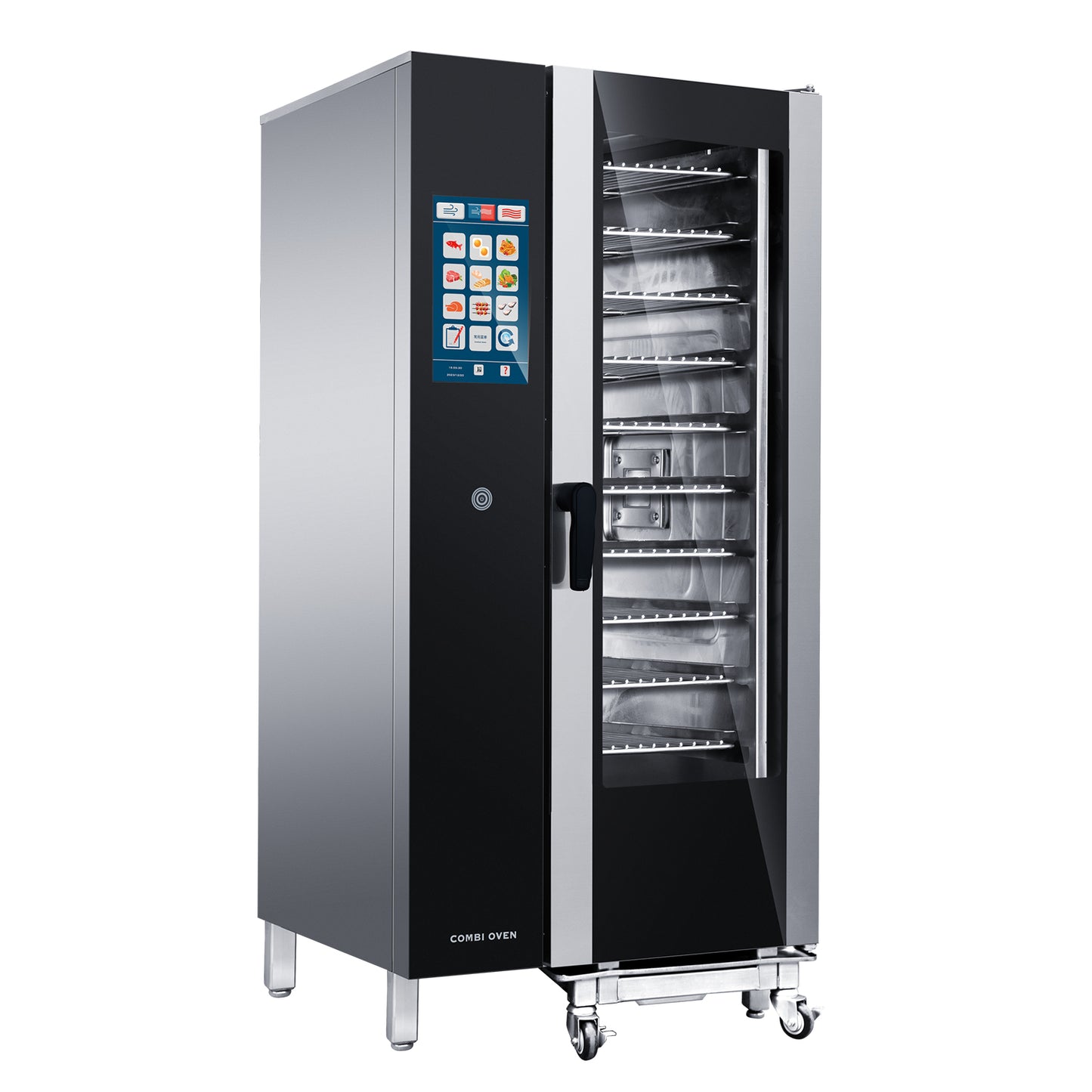 CPVKRY Commercial 20-Tray Stainless Steel Rack Intelligent Electric Universal Steam Oven for Baking for Bakery Use