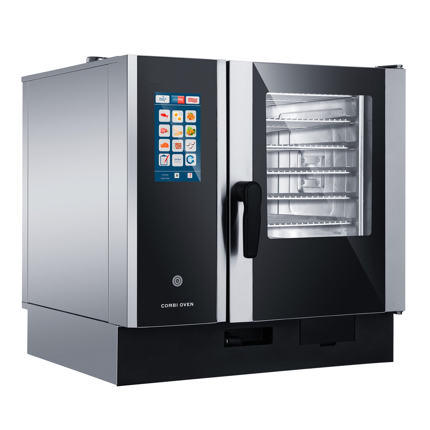 CPVKRY Commercial 6-Tray Stainless Steel Rack Intelligent Electric Universal Steam Oven for Baking for Bakery Use