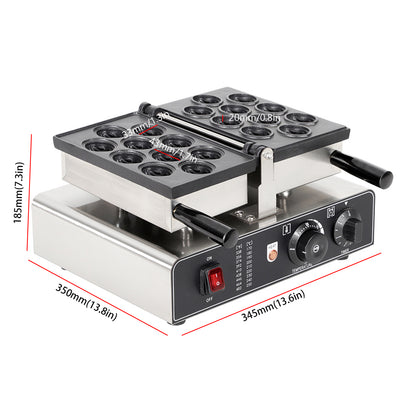 10 grid flipping veneer walnut waffle maker